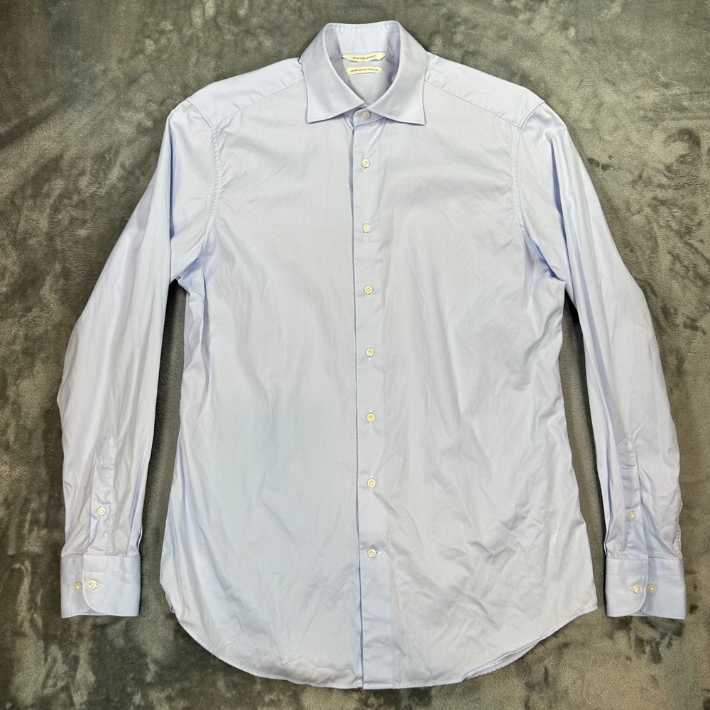 Suitsupply Mens Light Blue US Pima Cotton Traveller Dress Shirt H7001 Fit TF